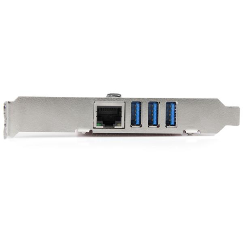 Bild von StarTech.com 3 Port PCI Express USB 3.0 Karte mit Gigabit Ethernet