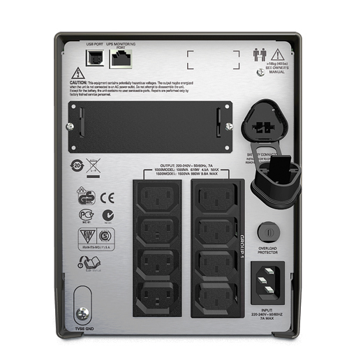 Bild von APC Smart-UPS Line-Interaktiv 1 kVA 700 W 8 AC-Ausgänge