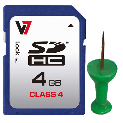 Bild von V7 SDHC Speicherkarte 4GB Class 4