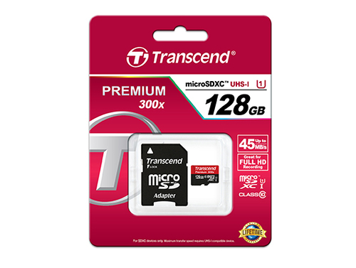 Bild von Transcend TS64GSDU3 128 GB MicroSDHC MLC Klasse 10