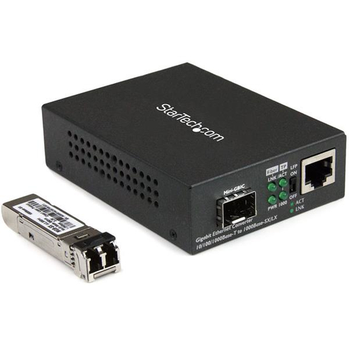 Bild von StarTech.com Gigabit Ethernet Glasfaser Medienkonverter - 850nm MM LC - 500m