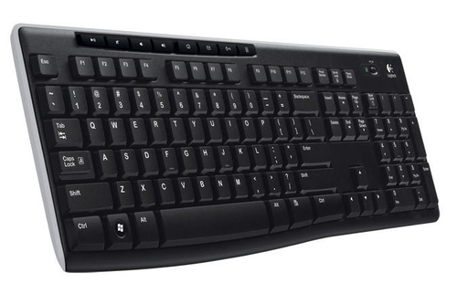 Bild von Logitech Wireless Keyboard K270 Tastatur RF Wireless QWERTZ Schweiz Schwarz