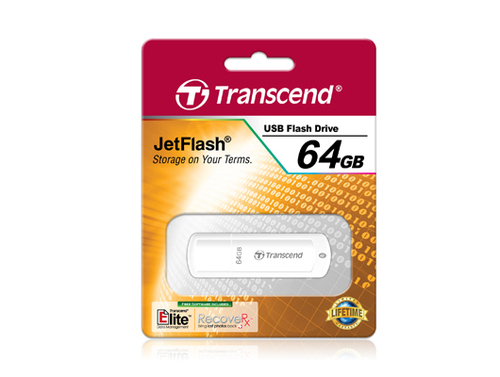 Bild von Transcend JetFlash elite 64GB JetFlash 370 USB-Stick USB Typ-A 2.0 Weiß