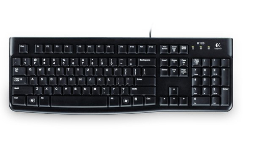 Bild von Logitech K120 Corded Keyboard Tastatur USB QWERTZ Deutsch Schwarz