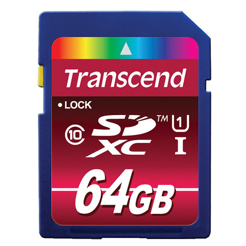 Bild von Transcend TS64GSDXC10U1 Speicherkarte 64 GB SDXC MLC Klasse 10