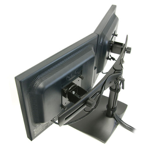 Bild von Ergotron DS Series DS100 Dual Monitor Desk Stand, Horizontal 61 cm (24 Zoll) Schwarz
