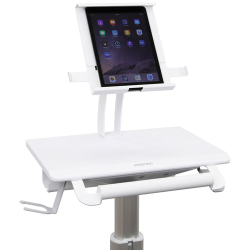 Bild von Ergotron StyleView Tablet Cart, SV10 Aluminium, Weiß Tablette Multimedia-Wagen