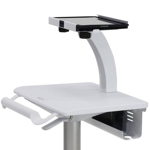 Bild von Ergotron StyleView Tablet Cart, SV10 Aluminium, Weiß Tablette Multimedia-Wagen