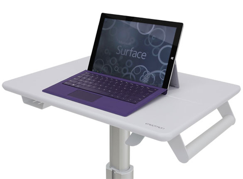 Bild von Ergotron StyleView S-Tablet Cart, SV10 Aluminium, Weiß Tablette Multimedia-Wagen