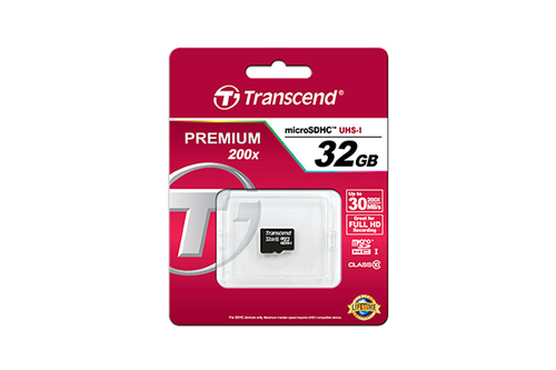 Bild von Transcend TS32GUSDHC10 Speicherkarte 32 GB MicroSDHC NAND Klasse 10