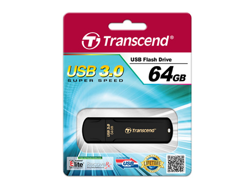 Bild von Transcend JetFlash elite 700 64GB USB 3.0 USB-Stick USB Typ-A 3.2 Gen 1 (3.1 Gen 1) Schwarz