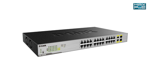 Bild von D-Link DGS-1026MP Netzwerk-Switch Unmanaged Gigabit Ethernet (10/100/1000) Power over Ethernet (PoE) Schwarz, Grau