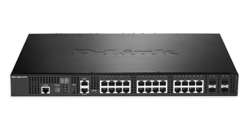 Bild von D-Link DXS-3400-24TC Netzwerk-Switch Managed L3 Gigabit Ethernet (10/100/1000) 1U Schwarz