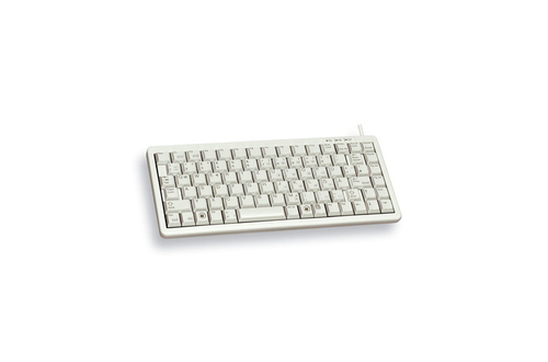 Bild von CHERRY G84-4100 Kompakte Kabelgebundene Tastatur, USB/PS2, Hell Grau (QWERTZ - DE)