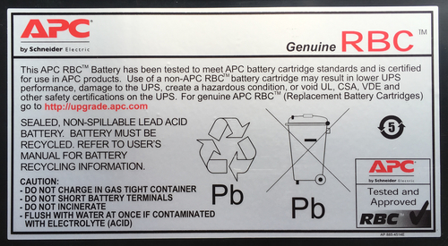 Bild von APC Replacement Battery Cartridge #43 Plombierte Bleisäure (VRLA)