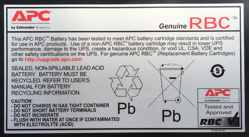 Bild von APC RBC23 USV-Batterie Plombierte Bleisäure (VRLA)