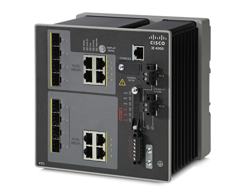 Bild von Cisco IE-4000-4TC4G-E Netzwerk-Switch Managed L2/L3 Gigabit Ethernet (10/100/1000) Schwarz