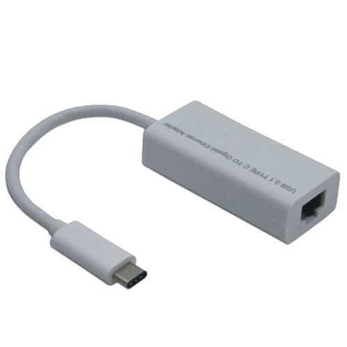 Bild von M-Cab USB-C zu GigaBit LAN Adapter - weiss - 0.15m