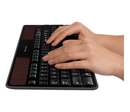 Bild von Logitech Wireless Solar Keyboard K750 Tastatur RF Wireless QWERTY Englisch Schwarz