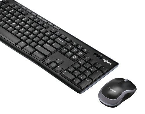 Bild von Logitech Wireless Combo MK270 Tastatur Maus enthalten Haus USB QWERTZ Deutsch Schwarz