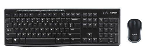 Bild von Logitech Wireless Combo MK270 Tastatur Maus enthalten Universal USB AZERTY Französisch Schwarz