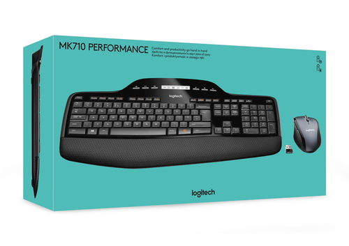 Bild von Logitech MK710 Performance Tastatur Maus enthalten Universal RF Wireless QWERTY Nordisch Schwarz