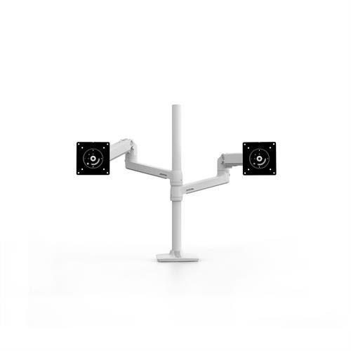 Bild von Ergotron LX Series LX Dual Stacking Arm Flachbildschirm-Tischhalterung 101,6 cm (40&quot;) Tisch/Bank Weiß