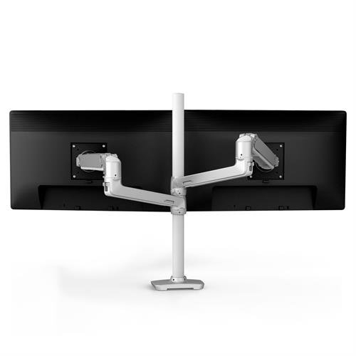 Bild von Ergotron LX Series LX Dual Stacking Arm Flachbildschirm-Tischhalterung 101,6 cm (40&quot;) Tisch/Bank Weiß