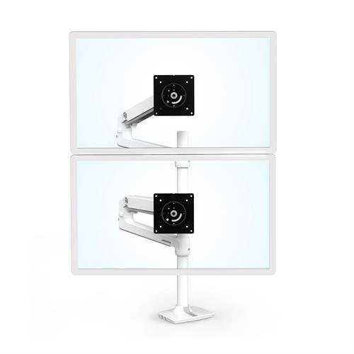 Bild von Ergotron LX Series LX Dual Stacking Arm Flachbildschirm-Tischhalterung 101,6 cm (40&quot;) Tisch/Bank Weiß