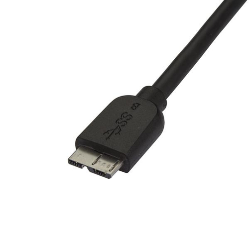 Bild von StarTech.com 2m schlankes SuperSpeed USB 3.0 A auf Micro B Kabel - St/St