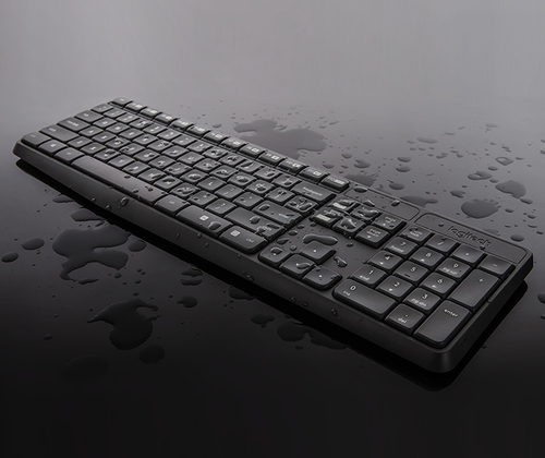 Bild von Logitech MK235 Tastatur Maus enthalten Haus USB QWERTY US International Grau