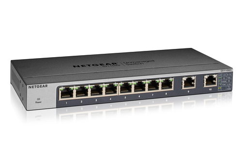 Bild von NETGEAR GS110MX Unmanaged 10G Ethernet (100/1000/10000) Schwarz