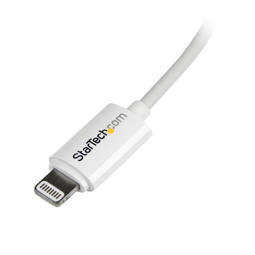 Bild von StarTech.com 2m Apple 8 Pin Lightning Connector auf USB Kabel - Weiß - USB Kabel für iPhone / iPod / iPad