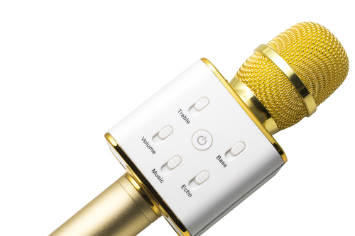 Bild von Technaxx BT-X31 Gold, Weiß Karaoke-Mikrofon