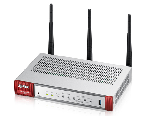 Bild von Zyxel USG20W-VPN-EU0101F WLAN-Router Gigabit Ethernet Dual-Band (2,4 GHz/5 GHz) Grau, Rot