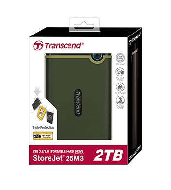 Bild von Transcend StoreJet 25M3G Externe Festplatte 2 TB 2.5&quot; Micro-USB B 3.2 Gen 1 (3.1 Gen 1) Grün