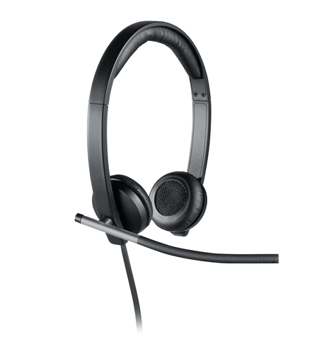 Bild von Logitech H650e Kopfhörer Kabelgebunden Kopfband Büro/Callcenter USB Typ-A Schwarz, Silber