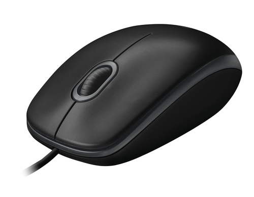 Bild von Logitech B100 Maus Büro Beidhändig USB Typ-A Optisch 800 DPI