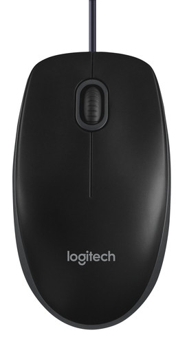 Bild von Logitech B100 Maus Büro Beidhändig USB Typ-A Optisch 800 DPI