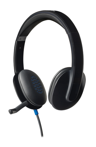 Bild von Logitech H540 Kopfhörer Kabelgebunden Kopfband Büro/Callcenter USB Typ-A Schwarz