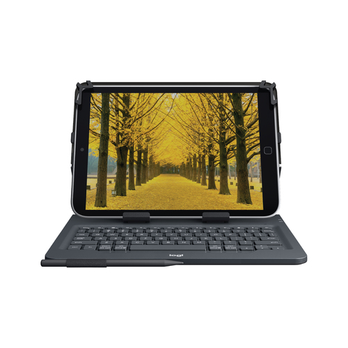 Bild von Logitech Universal Folio with integrated keyboard for 9-10 inch tablets QWERTY UK Englisch Bluetooth Schwarz