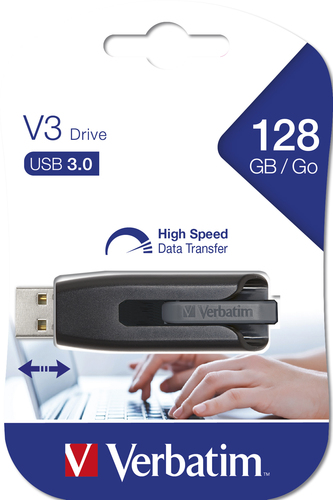 Bild von Verbatim V3 - USB 3.0-Stick 128 GB - Schwarz