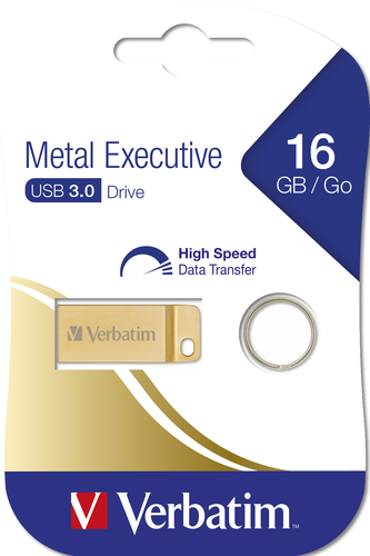 Bild von Verbatim Metal Executive - USB 3.0-Stick 16 GB - Gold