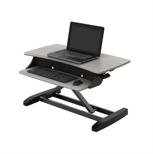 Bild von Ergotron WorkFit-Z Mini, Schwarz, Grau, 61 cm (24&quot;), 11,3 kg, Tisch/Bank, Rechteckige Form, 31,8 cm