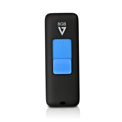 Bild von V7 VF38GAR-3E USB-Stick 8 GB USB Typ-A 3.2 Gen 1 (3.1 Gen 1) Schwarz, Blau