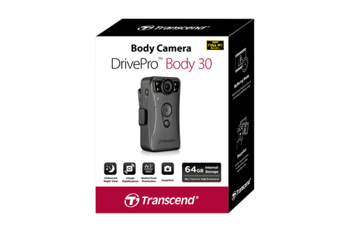Bild von Transcend DrivePro Body 30 Actionsport-Kamera Full HD WLAN 130 g