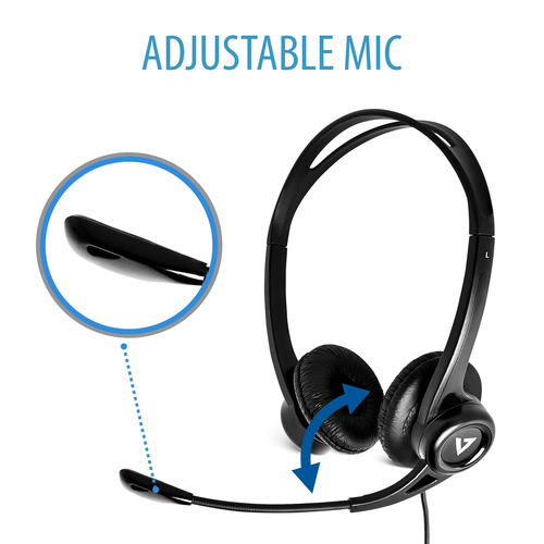 Bild von V7 Essentials USB Stereo-Headset mit Mikrofon