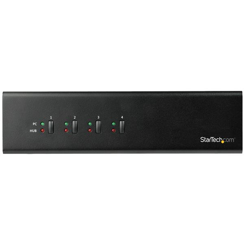 Bild von StarTech.com 4 Port DVI KVM Switch mit USB 3.0 Hub - Dual Monitor KVM Umschalter