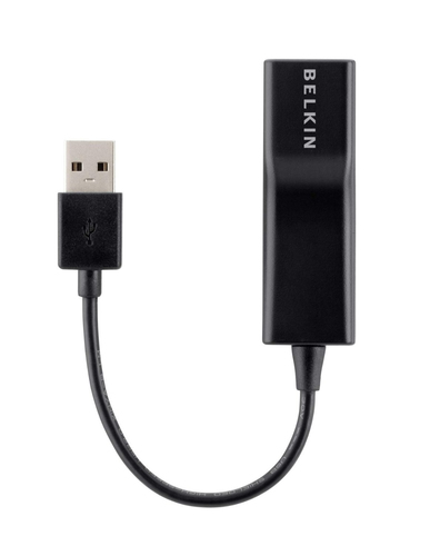 Bild von Belkin F4U047BT Kabeladapter RJ-45 USB 2.0 Type-A Schwarz