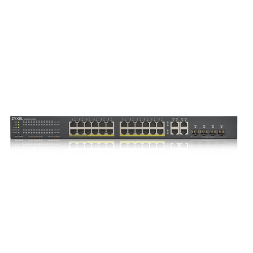 Bild von Zyxel GS1920-24HPV2 Managed Gigabit Ethernet (10/100/1000) Power over Ethernet (PoE) Schwarz